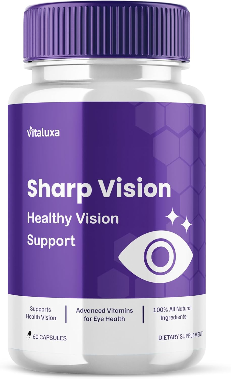 Sharp Vision Capsules, SharpVision Supplement Premium Advanced Maximum Strength Formula, Sharpe Vision Healthy Eyes Support All-Natural Ingredients Vitamins Pills, Sharper Vision Reviews (60 Capsules)