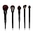 Jessup Large Face Makeup Brushes 5pcs, Premium Synthetic Foundation Powder Contour Blusher Highlighter Brush, Phantom Black T273
