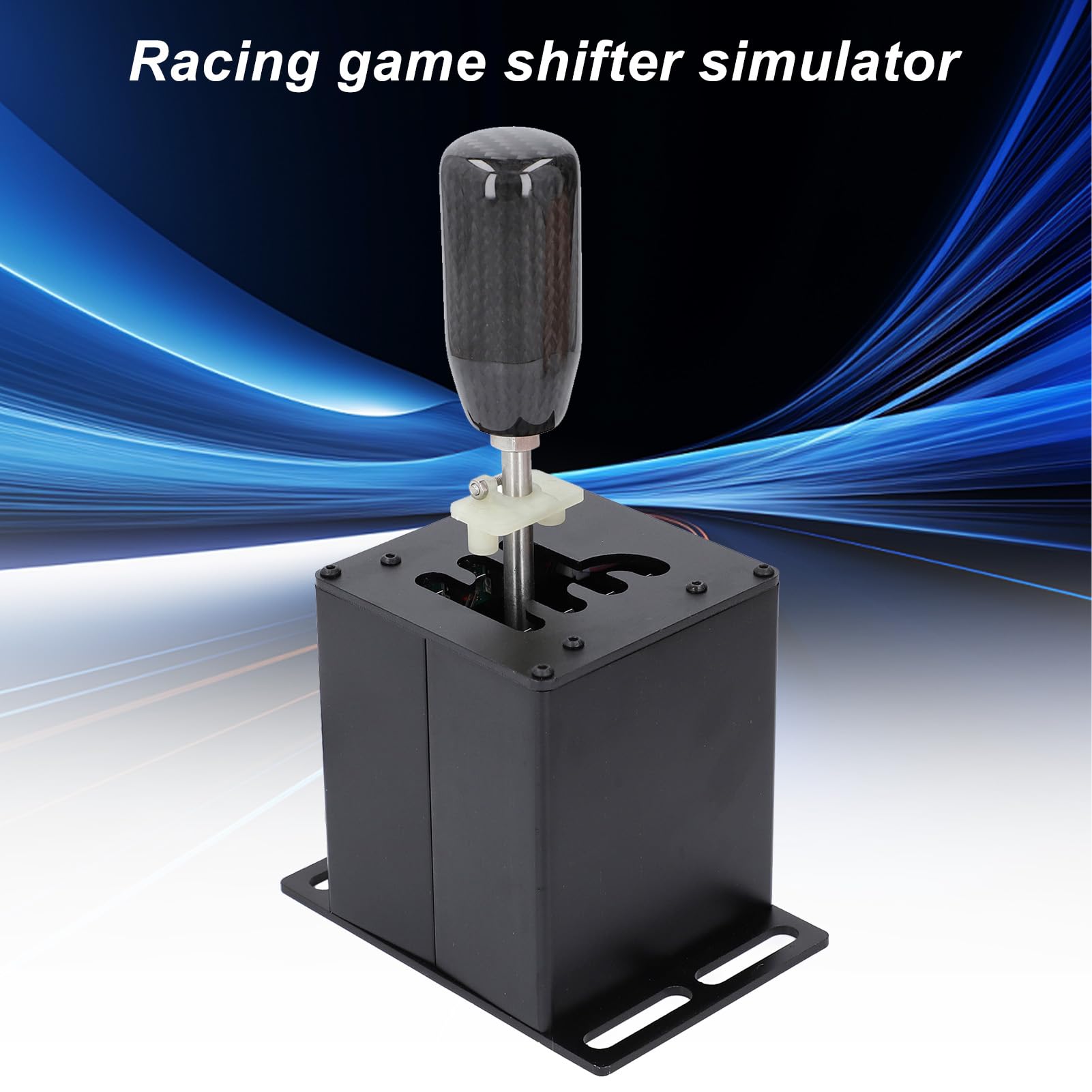 Asixxsix Cambio Simulatore Gioco di Corse, Kit Cambio 6+R H, Simulatore Cambio USB Gioco di Corse per PC, Compatibile con G27, G29 e T300, Volante Gearshift per PC Windows