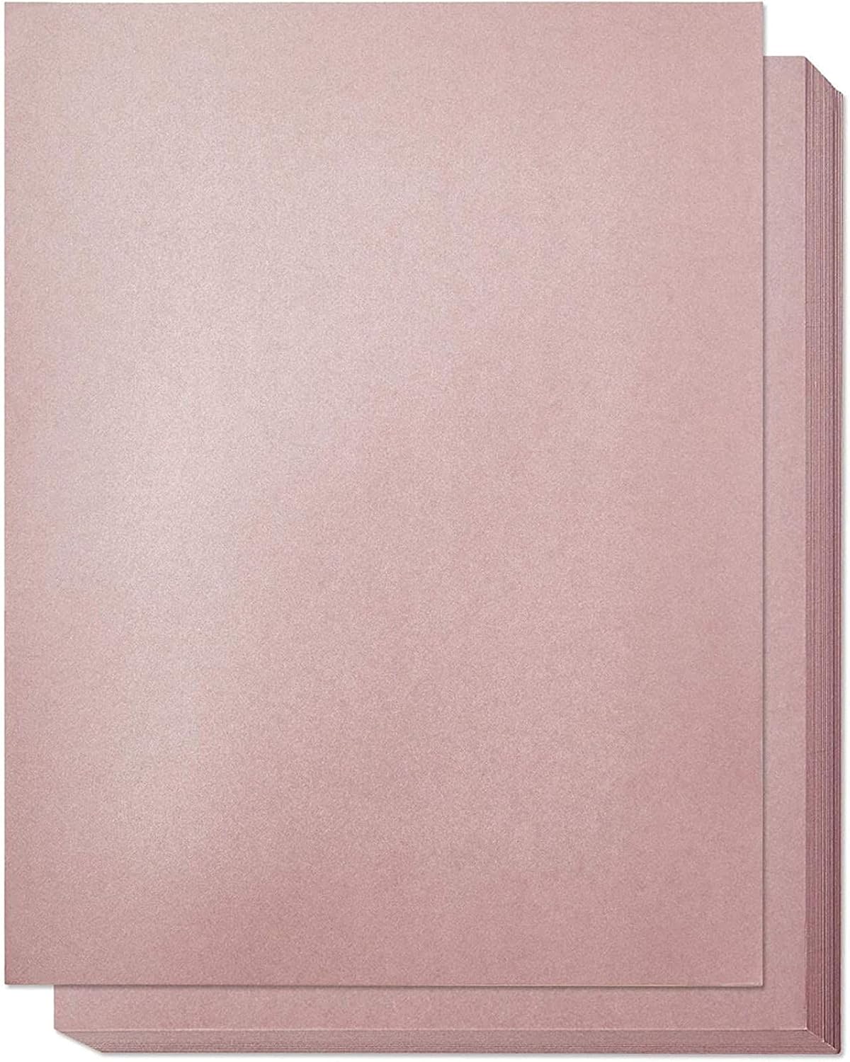 96 Sheets Dusty Rose Paper for Arts and Crafts, Letter Size Stationery for Scrapbooking (8.5 x 11 Inches)
