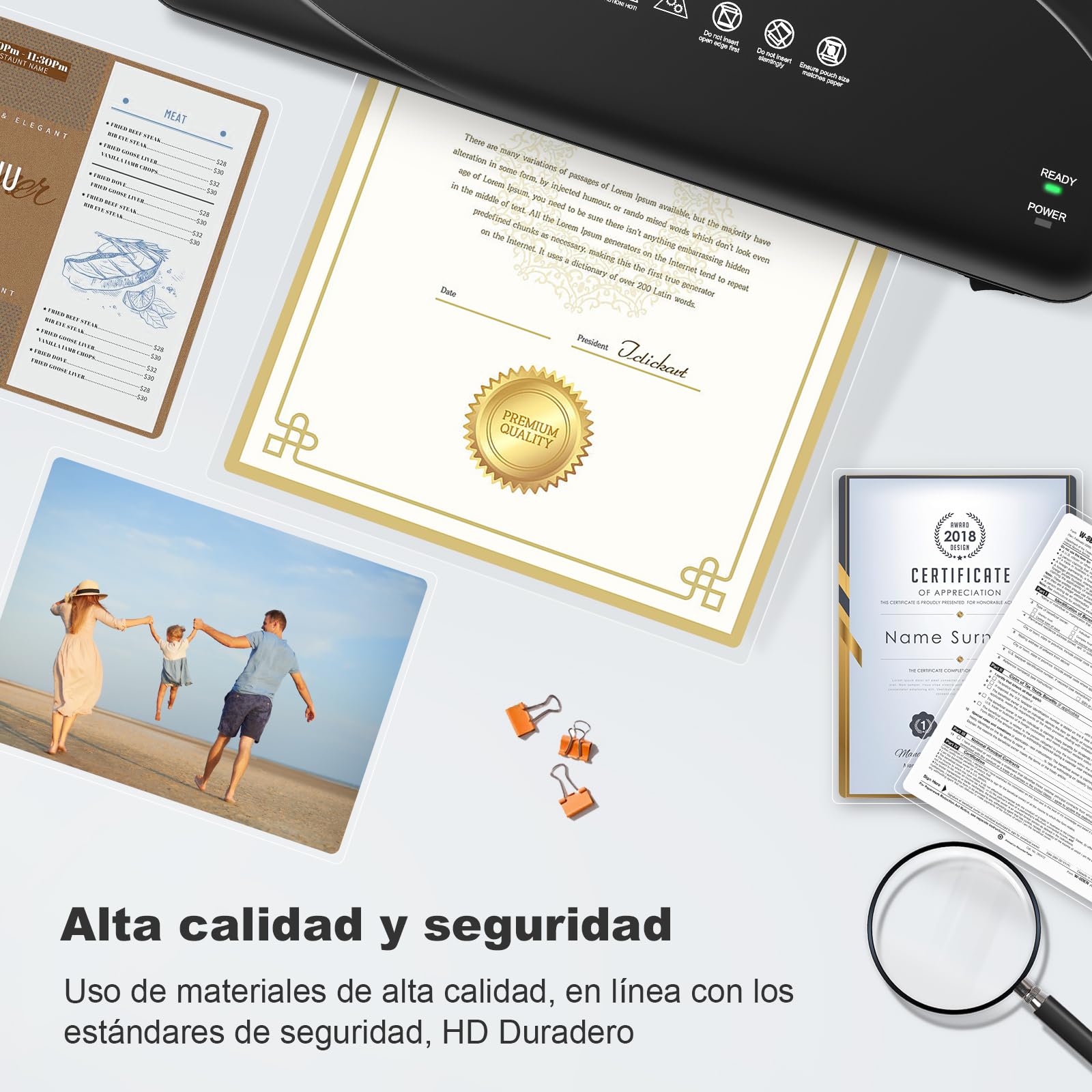 Bonsaii Láminas para plastificar, fundas plastificar A4, 2x80 (160) Micras, Pack de 100, Brillante, Transparente(LP100-A4)