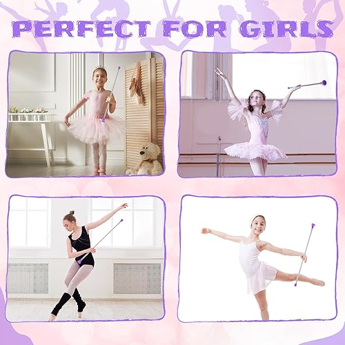 Miniatura 5 de Twirling Baton Baton - Bastón de gimnasia unisex para niños, banda de marcha de bastón de metal para espectáculos de talentos, baile artístico, giro