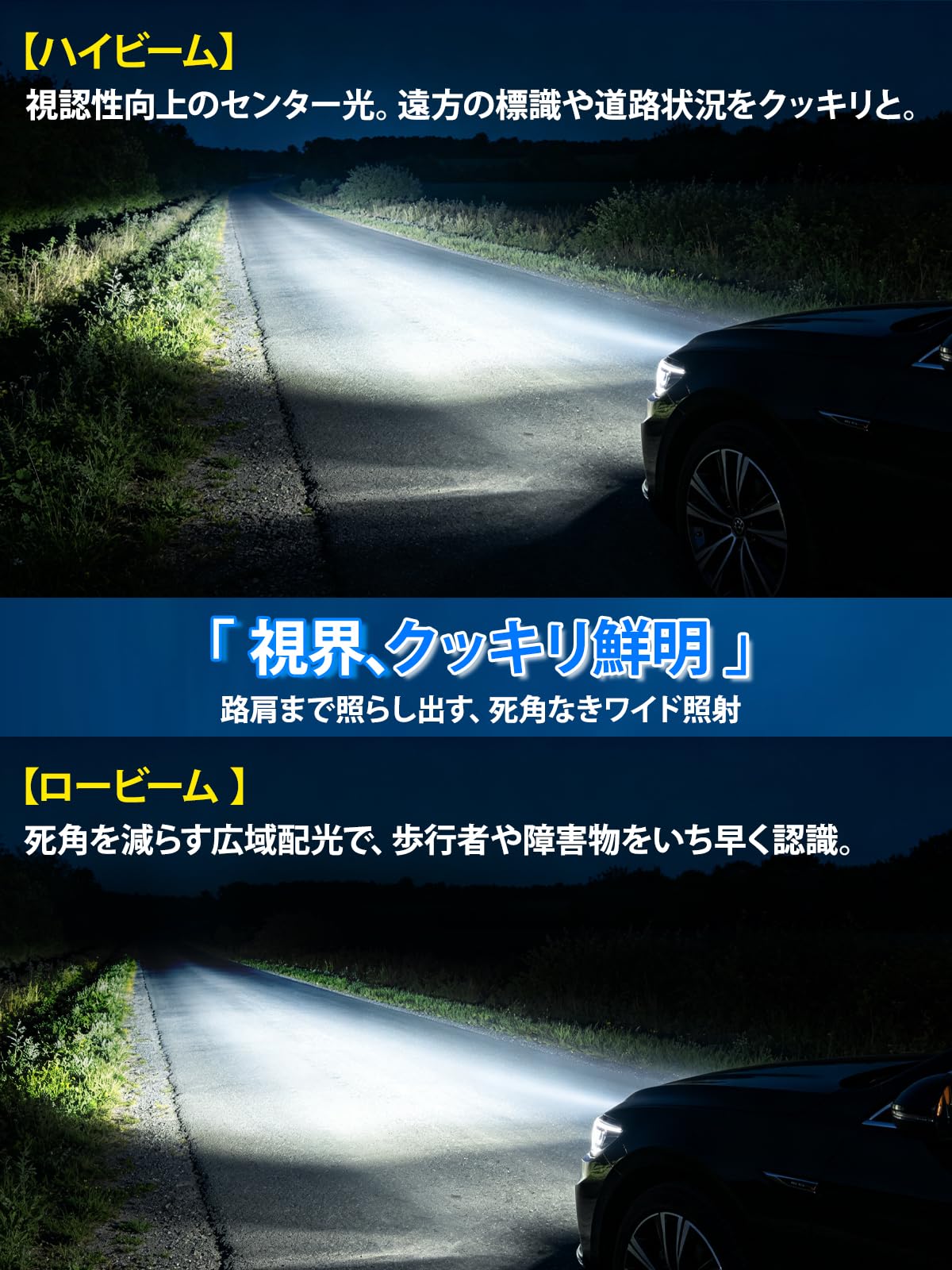 Amazon | Briteye 車用 ヘッドライトHB3 LEDハイビーム用バルブ 9005