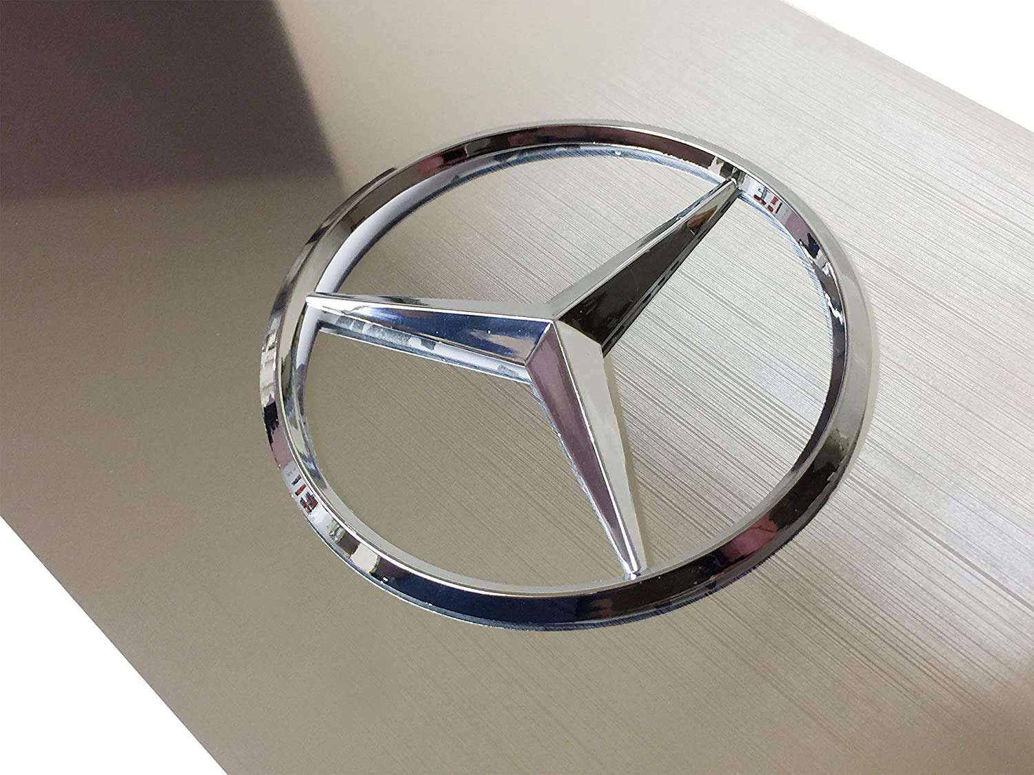 Mercedes Benz Chrome Logo on Mirror Chrome Stainless Steel Front