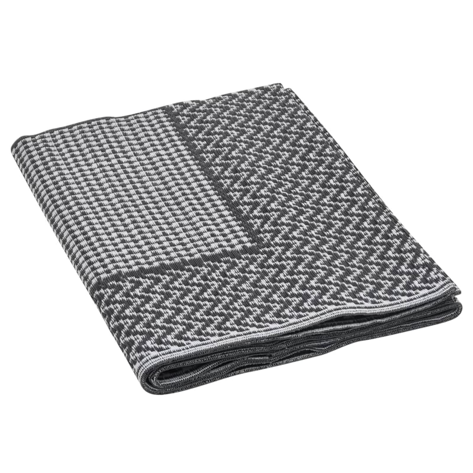 Outdoor-Teppich Balkonteppich Outdoor LäUfer Outdoor Teppich LäUfer Schwarz 140x200 cm PP - 317004