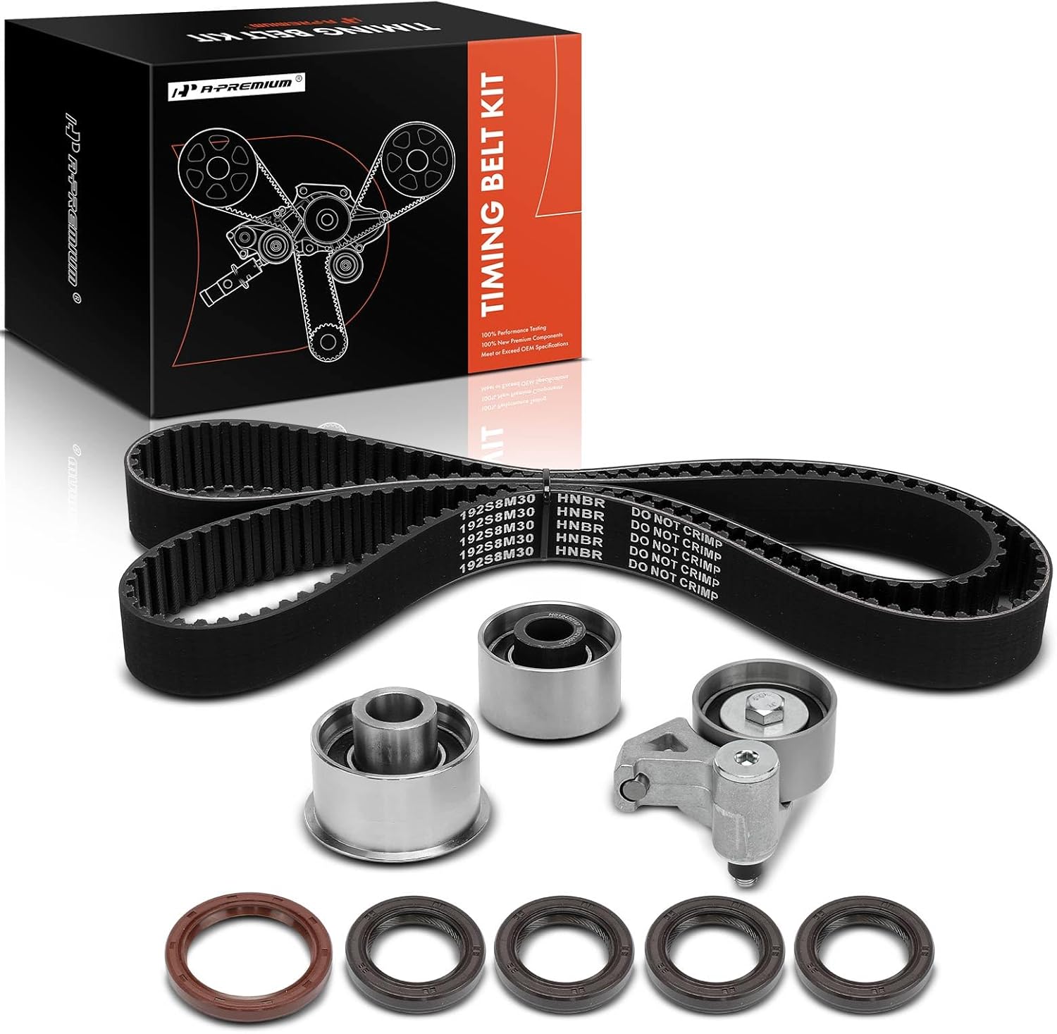 A-Premium Engine Timing Belt Kit Compatible with Ford Probe 1993-1997 & Mazda 626 1993-2002, Millenia 1995-2002, MX-3 MX3 1992-1995, MX-6 MX6 1993-1997 - 1.8L 2.5L