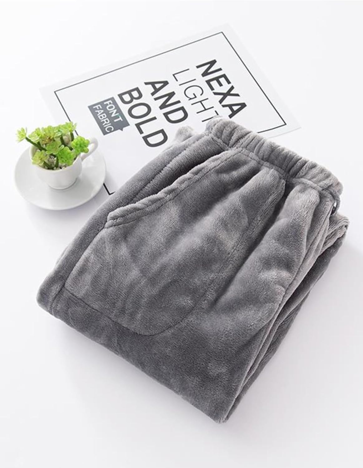 Fiona Jolin Women's Plush Fluffy Pajama Pants Winter Warm Fuzzy Fleece Lounge Bottoms Sleepwear with Pockets - Image 5