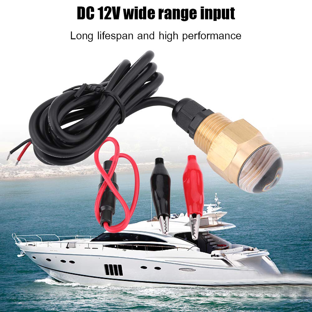 LED Boat Drain Plug Light, 12W 1/2