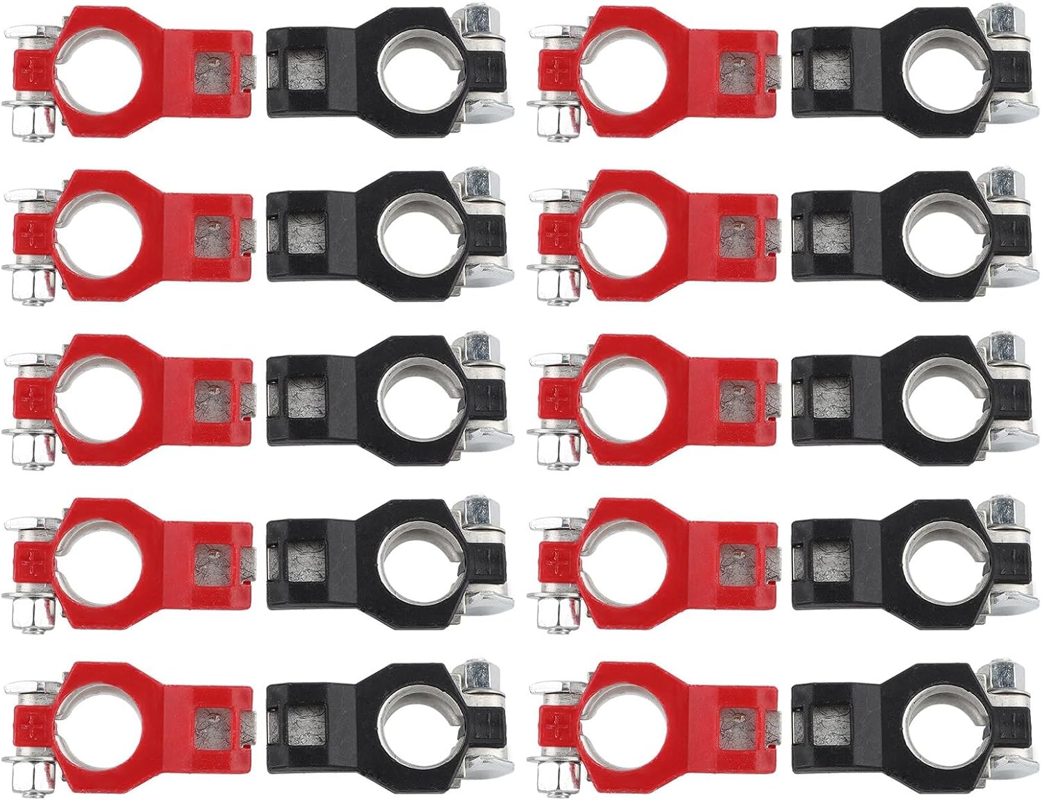 10Pair Car Battery Terminal Clamps Connectors Kit, Positive Negative Terminal Clamps and Other Cars