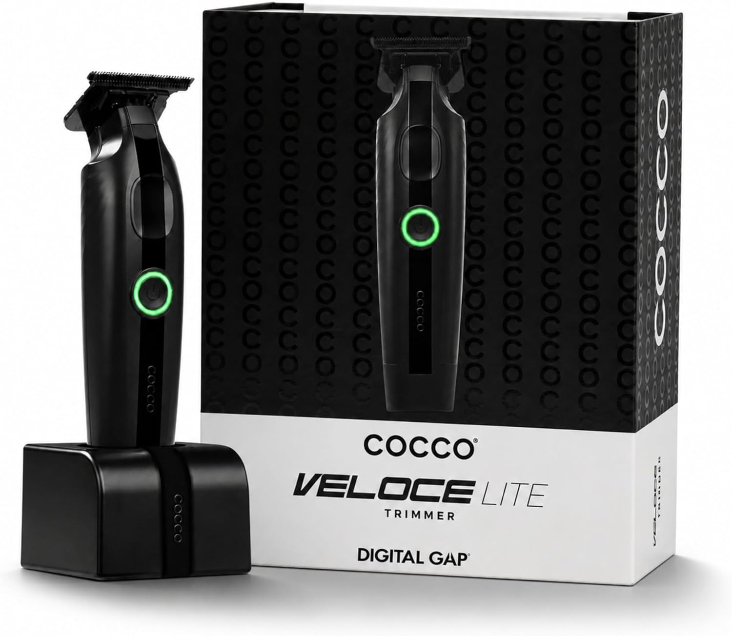 Cocco Veloce Lite High Performance Hair Trimmer, Digital Gap DLC Blade