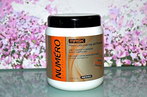 Miniatura 2 de BRELIL Numero - Máscara de crema reestructurante para el cabello con extractos de avena (33.81 onzas líquidas)