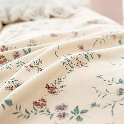 Miniatura 5 de BUPIRD Juego de edredón floral tamaño Queen, 100% microfibra cepillada de 3 piezas, juego de ropa de cama floral de 3 piezas, juego de funda de