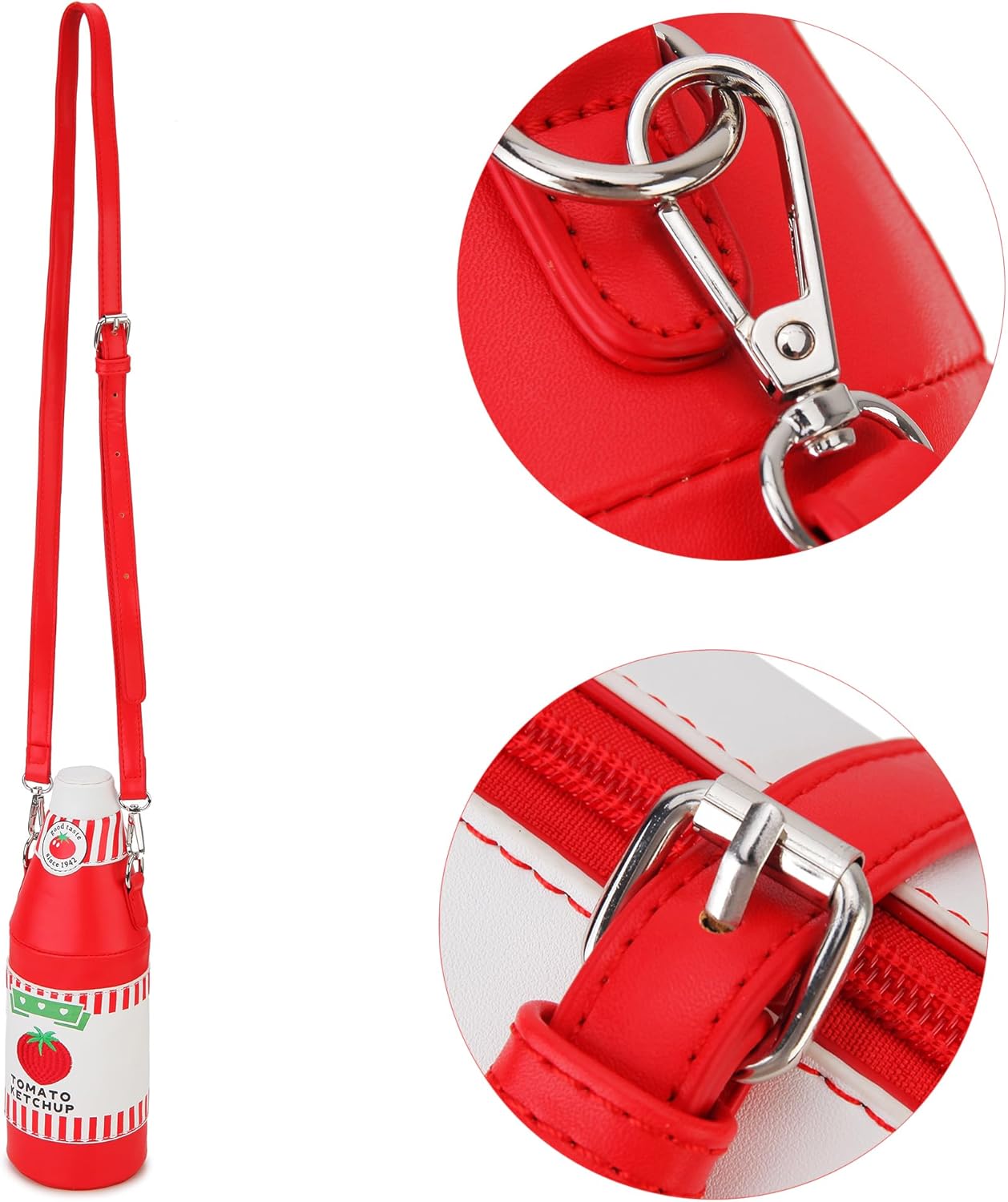 Fun Shape Purse for Women Novelty Handbags Unique Chain Crossbody Bag for Teens with Adjustable Shoulder Strap - Image 8