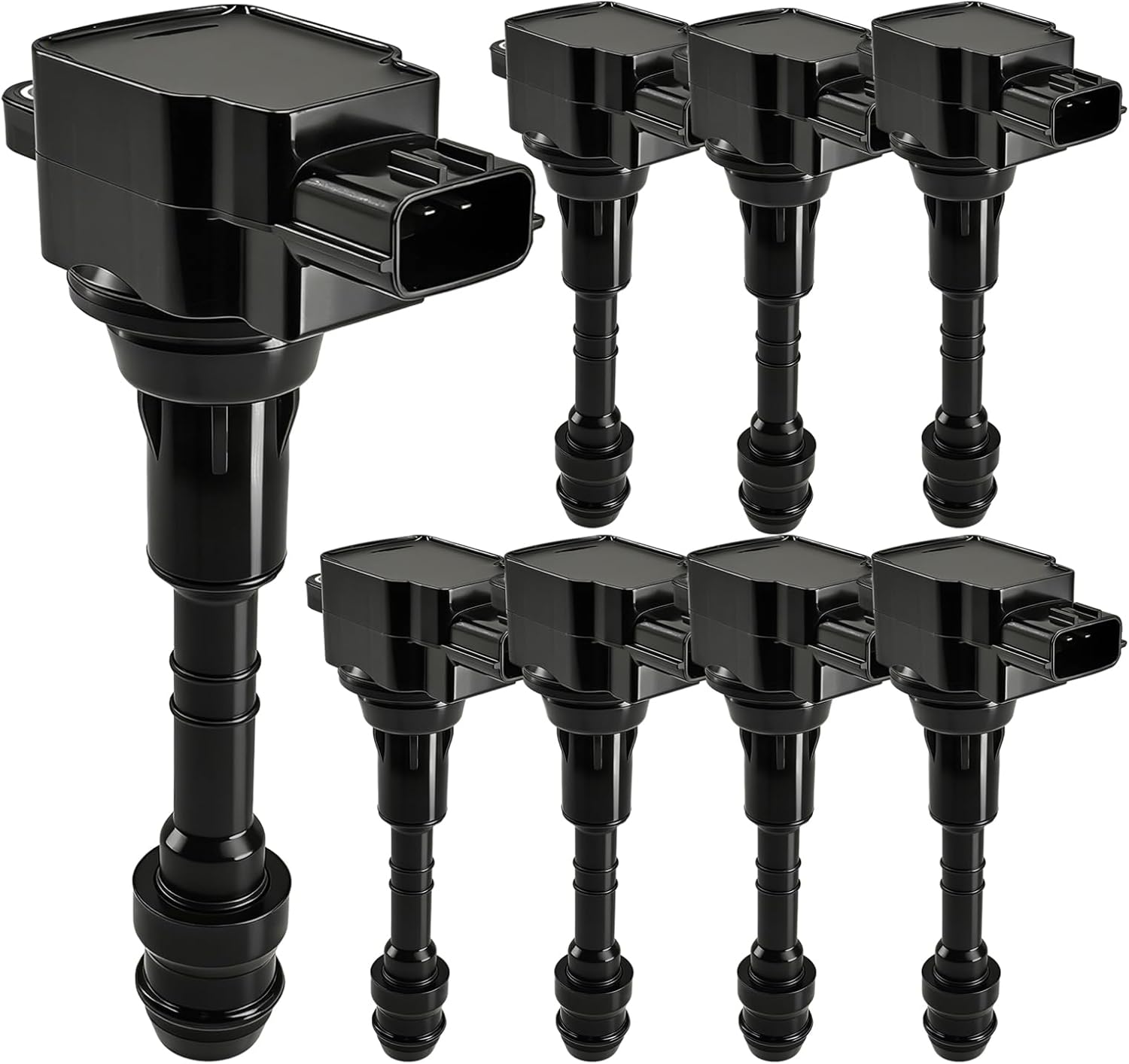 UF482 Ignition Coil Pack 224487S015 and Iridium Spark Plugs Set of 8 Fit for Nissan TITAN,Armada 2004-2015 2017-2024&Infiniti QX56 2004-2013 5.6L V8