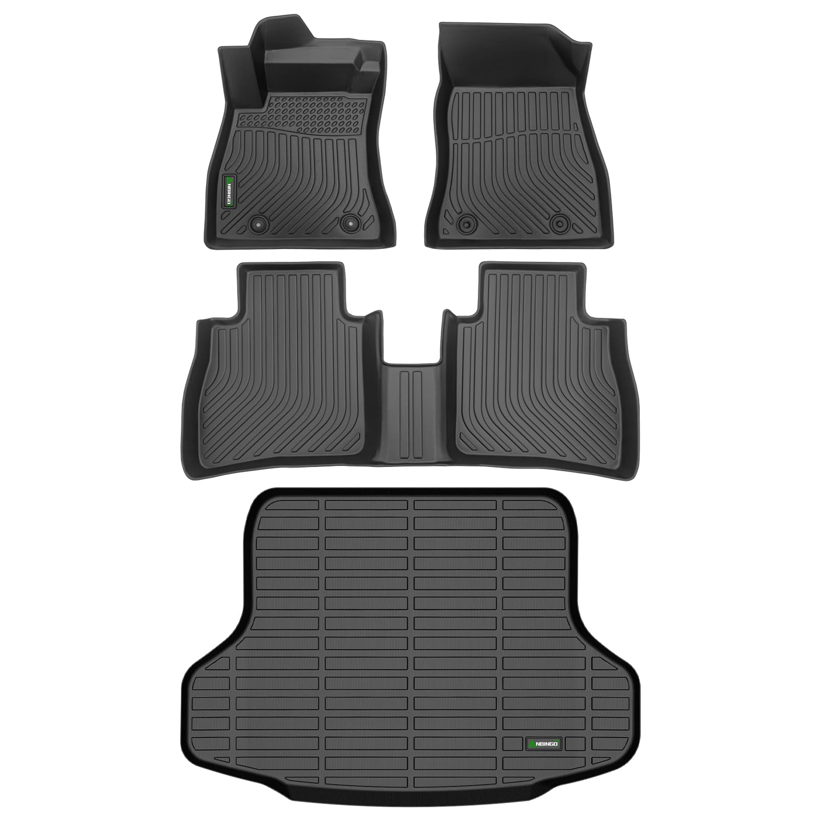 2014-2020 Nissan Rogue All Weather Rubber Front Rear Floor Mats Set OEM