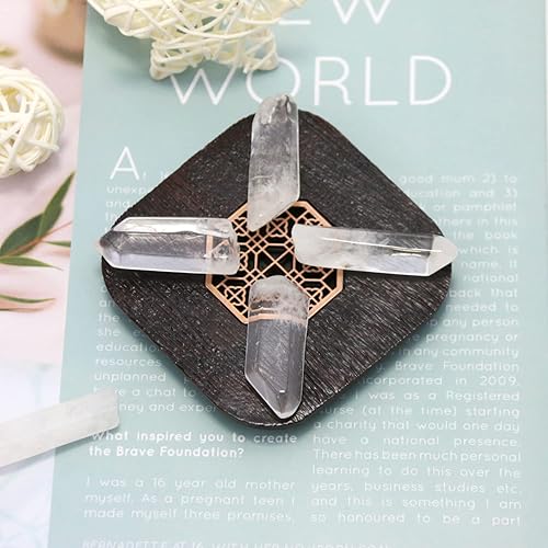 Miniatura 2 de Puntos de cristal de cuarzo transparente natural pulidos, cristales y piedras curativas de cuarzo a granel para Wicca, Reiki, energía curativa,