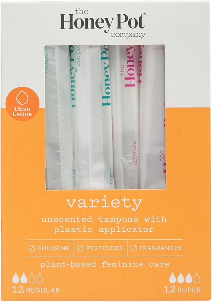 The Honey Pot Clean Cotton Variety Tampons Everything Else