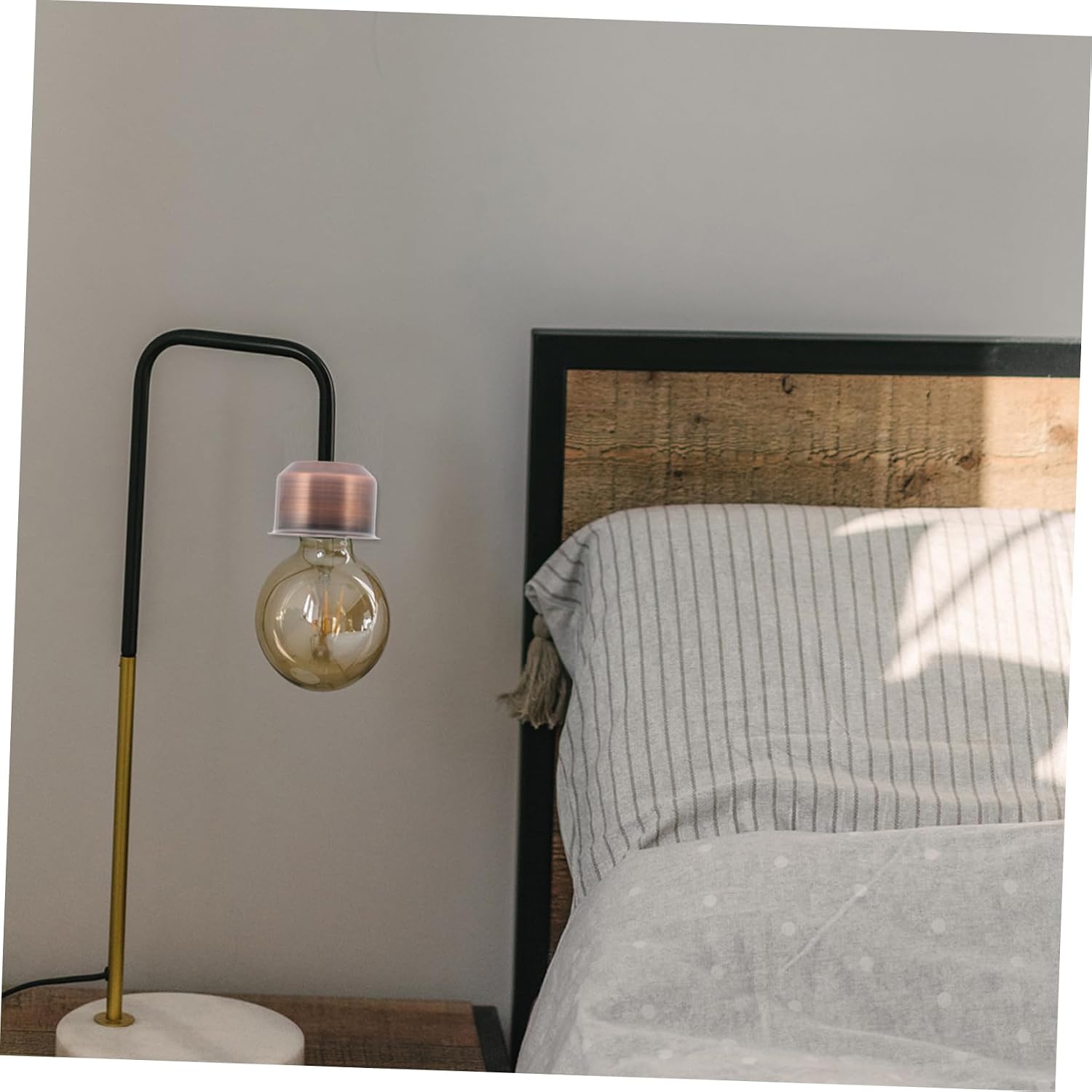 Holibanna 10pcs Lamp Holder Base Socket Cups for Table Lamps Wall Lights Pendant Fixtures Easy to Assemble Antique Finish