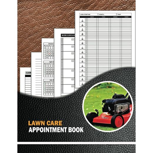 Lawn Care Appointment Book: For Landscapers, Lawn Mowers and Gardeners | Lawn Care Business Organizer and Planning Calendar For 365 Days, 15 Minutes ... | 3 Years Calendar Planner & Log Book