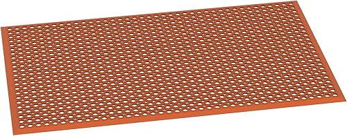 ROVSUN Tapete de goma con agujeros, antifatigaantideslizante, para cocina industrial, restaurante, bar, baño, utilidad, garaje, piscina, entrada,