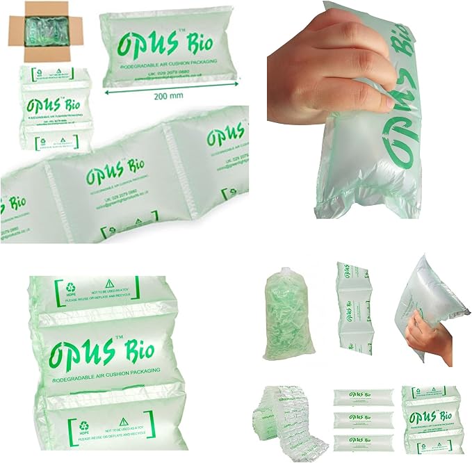 500 Biodegradable Air Pillows For Void Fill Packaging - 100x200mm, Pre-Inflated 7 thumbnail image