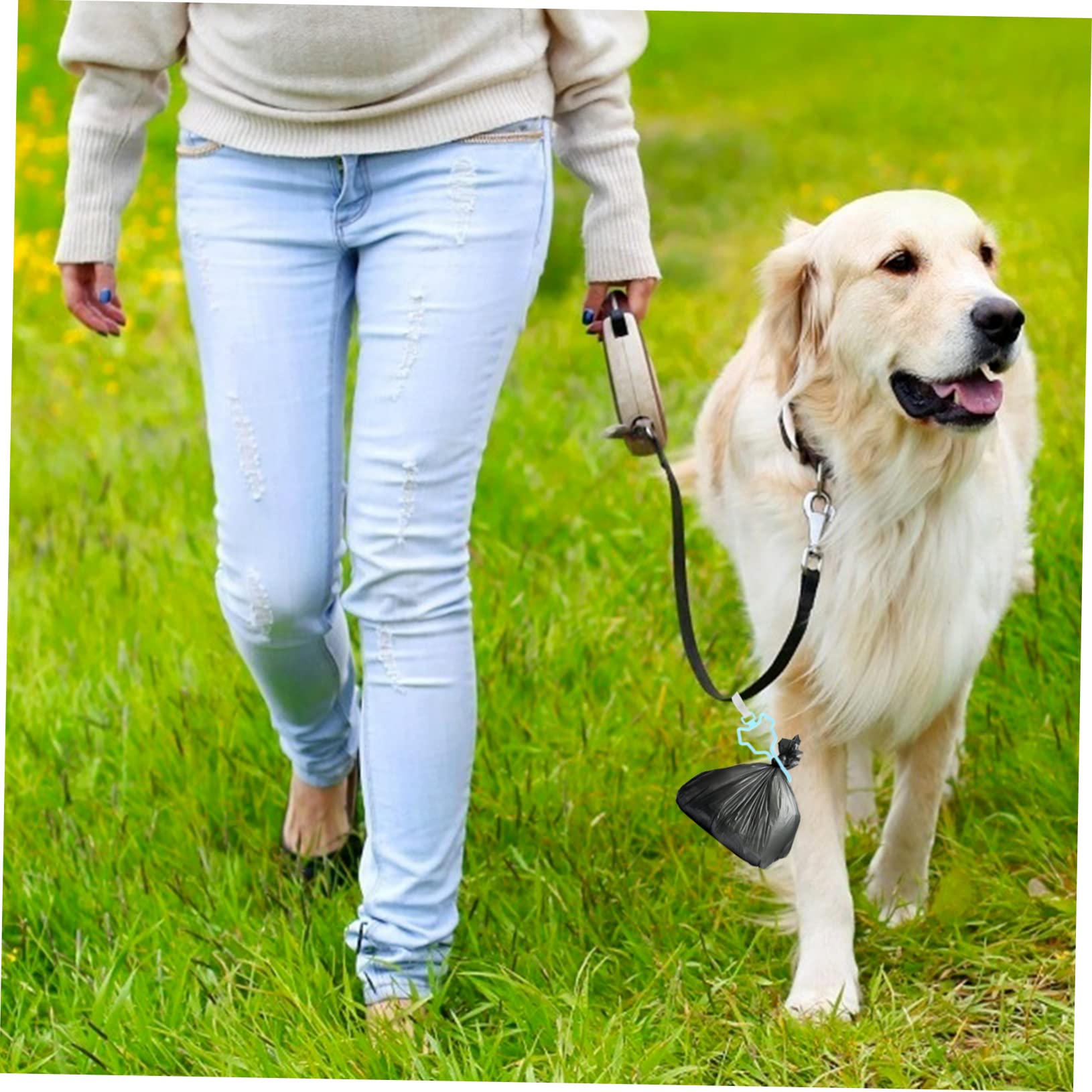 Happyyami 5pièces Support De à Déjections Canines Avec Clip Pour Laisse Distributeur De à Crottes Pour Animaux De Compagnie Rouge Bleu Vert Gris