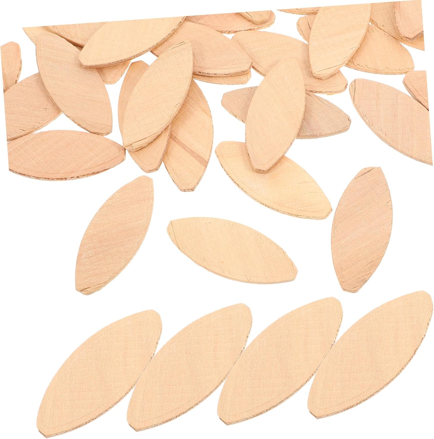 Mobestech 100pcs Woodworking Biscuit Joiner Accessories Wood Chips for Crafting Wood Joining Biscuits