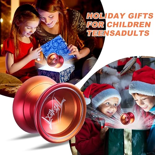 Miniatura 6 de JOLESHARE Yoyo profesional sensible, yoyó de aluminio para niños principiantes, rodamiento de bolas de repuesto no sensible para jugadores avanzados