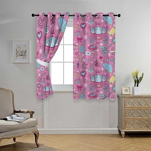 Miniatura 3 de Cortinas para Sala Elegantes Modernas Teen Girls Decor Collection Accordion Doors Acoustic Blanket 72Inch Width by 85Inch Length,2 Panels