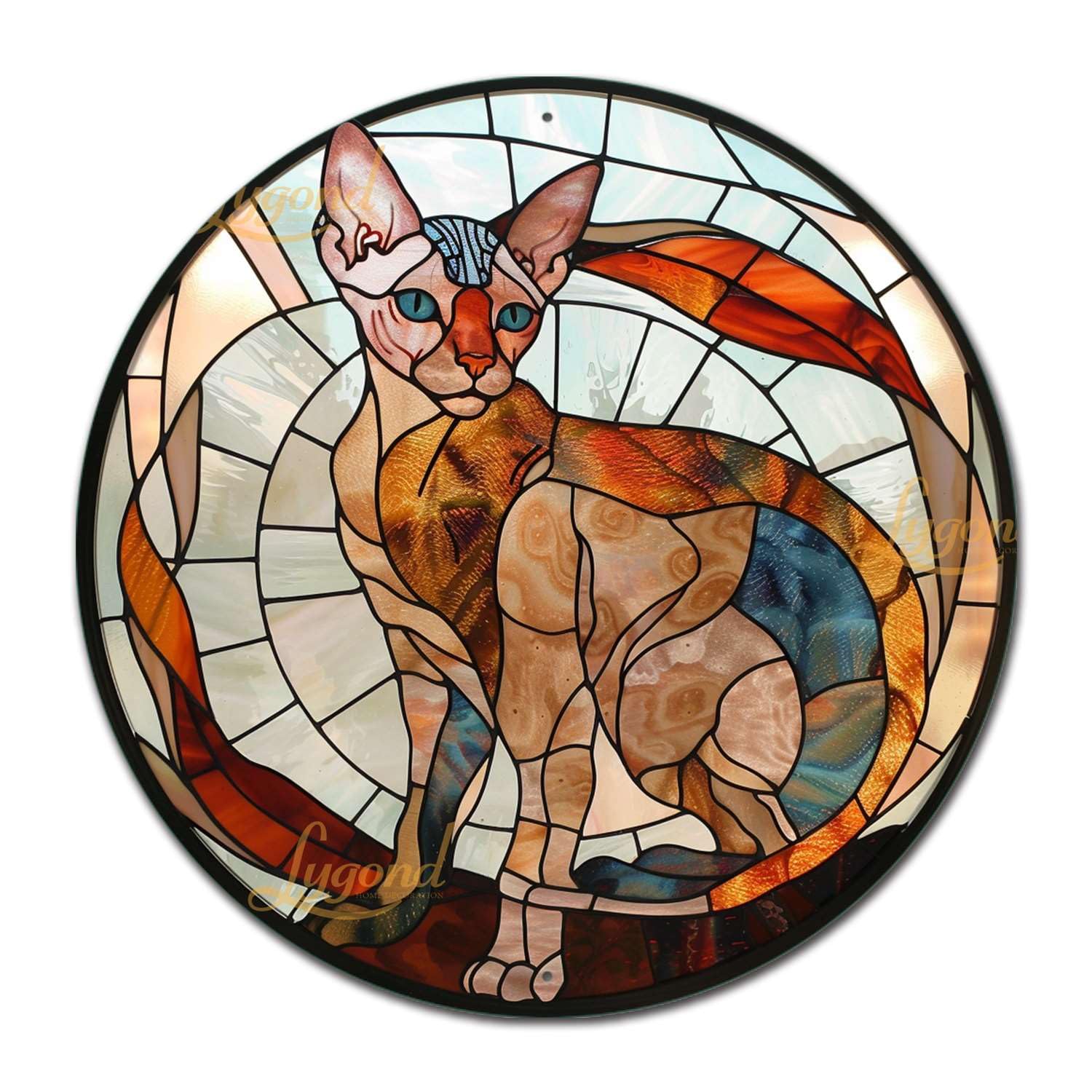 Plaque étain chat de Cornouailles cadeau idéal amateurs de chat
