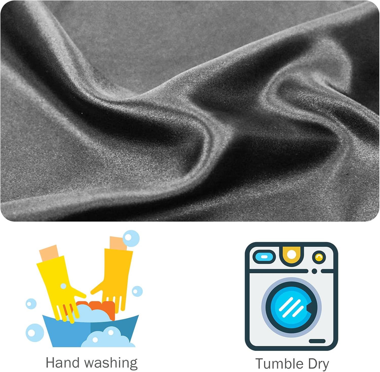 GONGKANGYUAN 12 Pcs Dust Bags for Purses and Handbags Satin Purse Storage Organizer With Drawstring Closure Handbag Protector (Black)