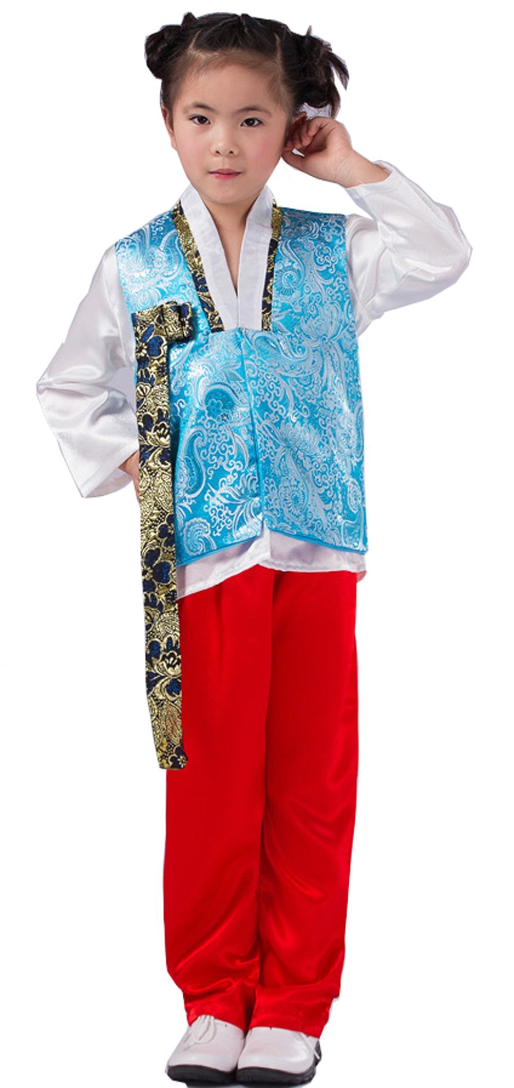 Korean Traditional Costume Hanbok Dress For Boys 140 Blue | Desertcart  Seychelles, image size:1001x2118