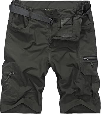 Muzboo Men's Quick-Dry Gym Shorts – Lightweight Sports Shorts With Zip Pockets, Big & Tall Sizes - View #13