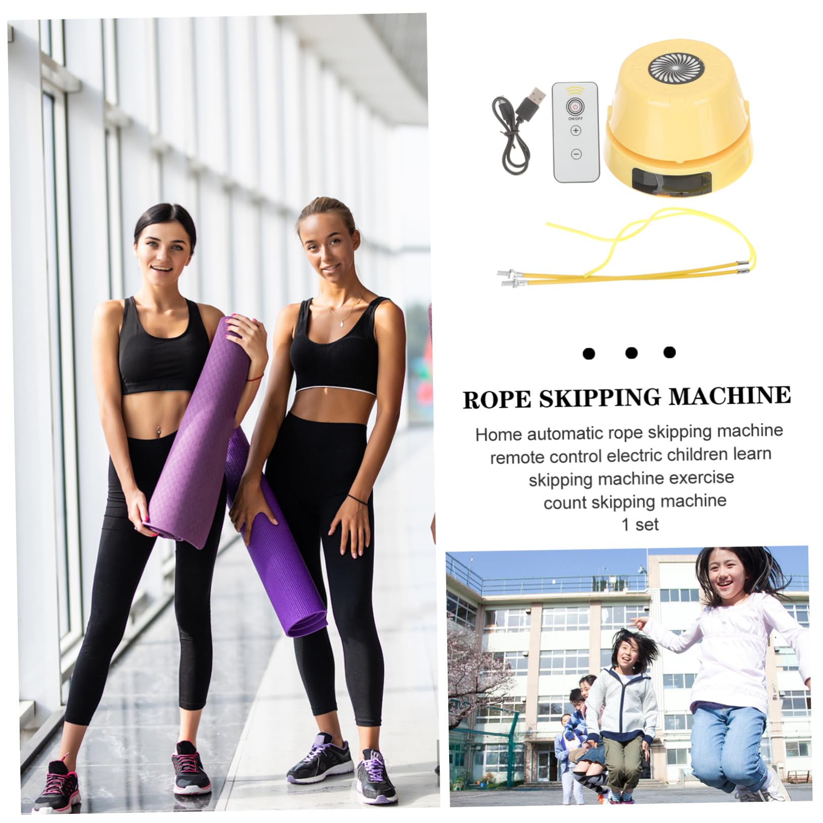 BESPORTBLE Máquina Automática para Saltar La Cuerda Cuerda para Saltar Cuerda para Saltar con Contador Equipo Ajustable Cuerda De Gimnasio Inalámbrica Cuerdas para Trampolín Cuerda