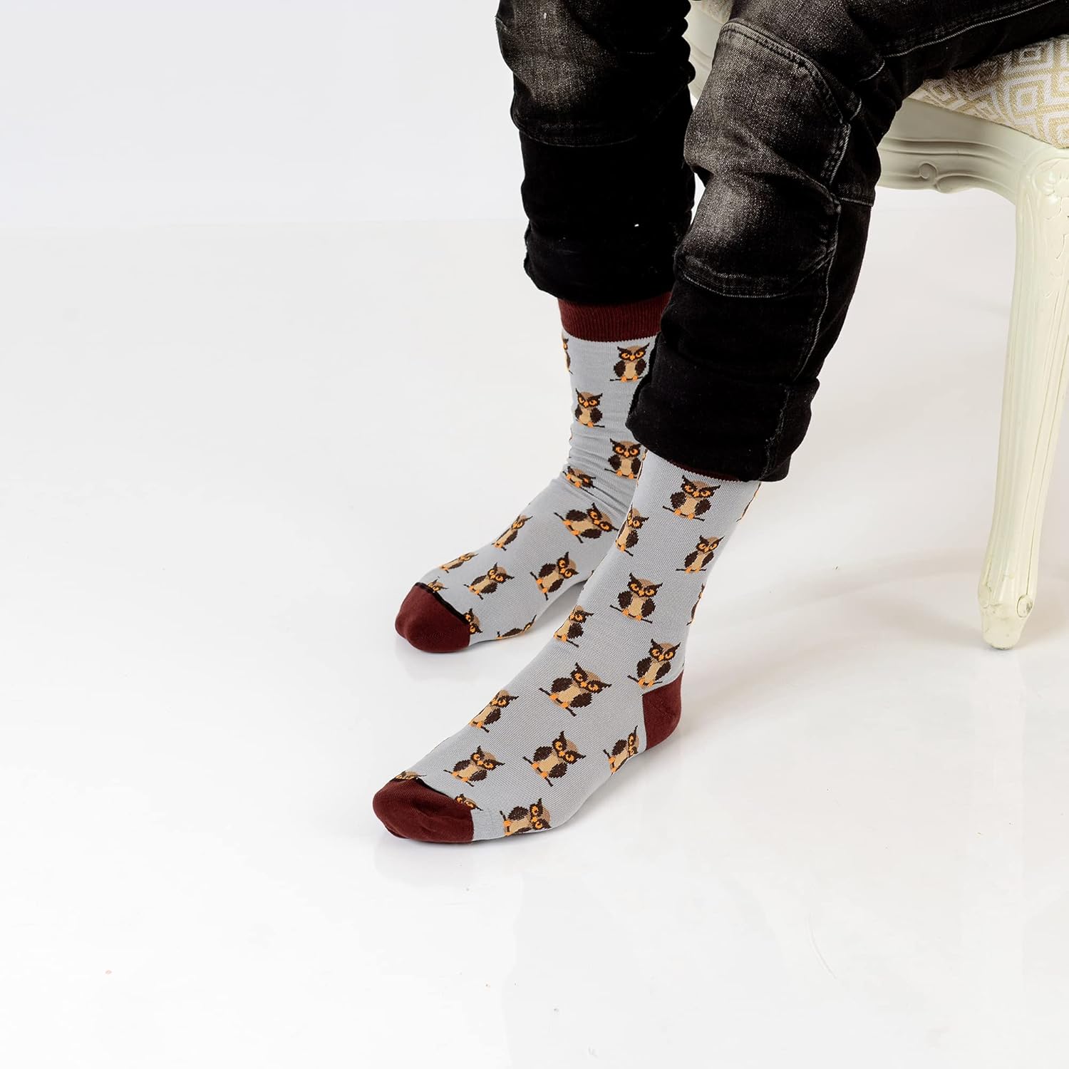 ZICCI Man Mid Calf Crew Socks Crazy Fun Cute Animals Design Casual Fancy Cotton Size 9 13 Fun Colorful Art men - Image 4