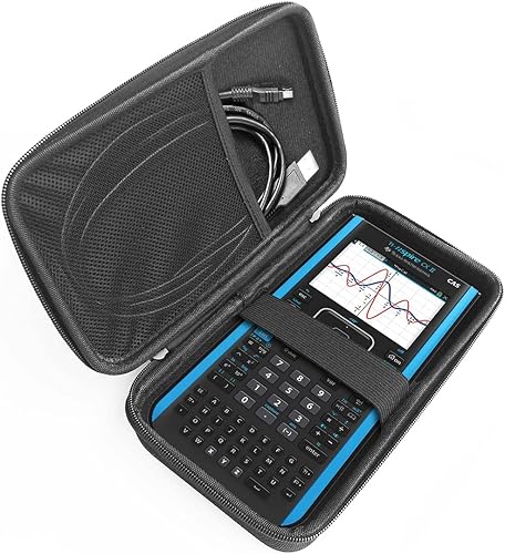 Estuche rígido compatible con calculadora gráfica de color Texas Instruments TI-Nspire CX II CAS