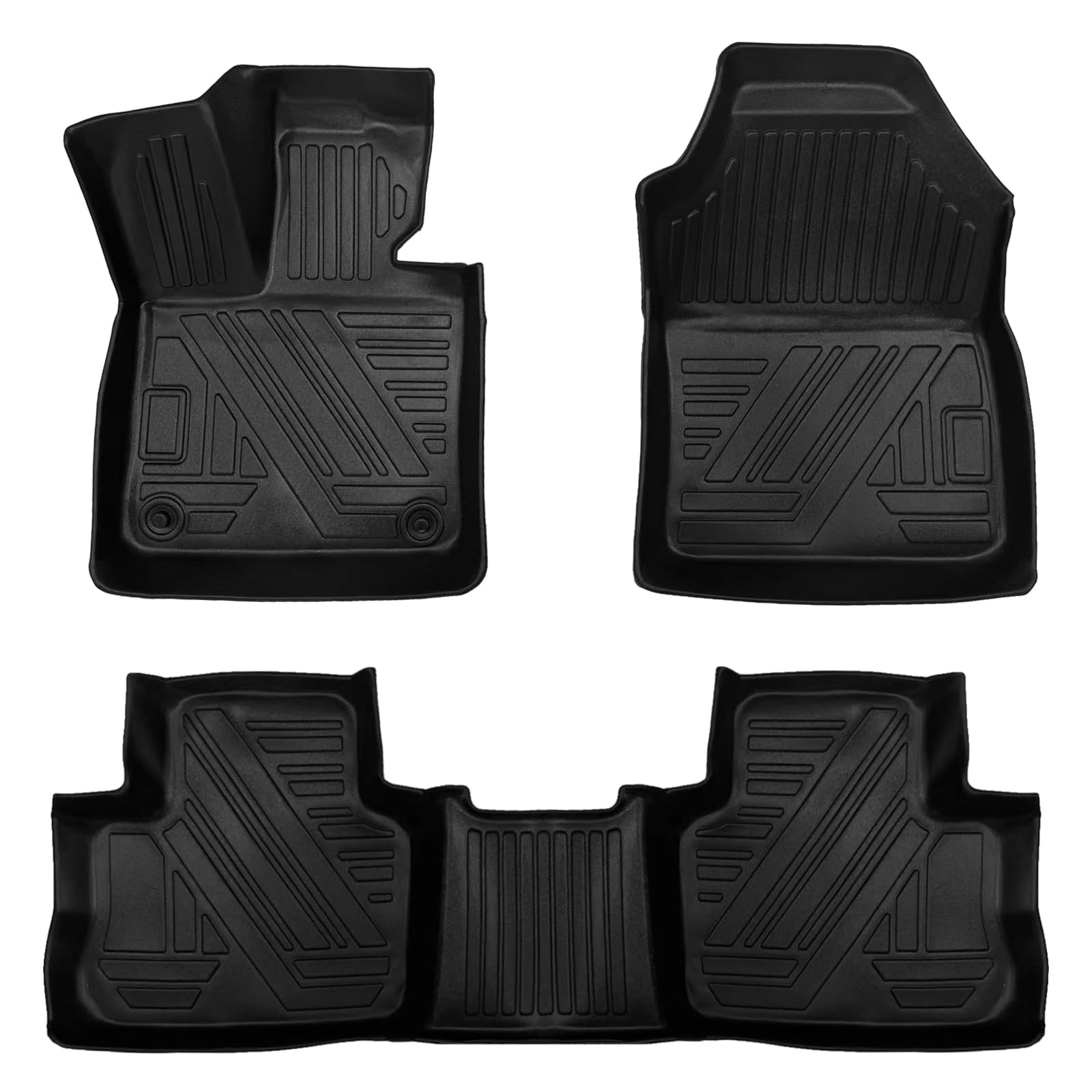 RAV4 Floor Mats Compatible with 2025 2024 2023 2022 2021 2020 2019 Toyota RAV-4?All Weather Protection Waterproof Durable Anti-Slip Odorless Custom-fit TPE Floor Liner Front and Rear Row Set