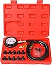 Oil Pressure Tester Tool, Oil Pressure Gauge kit, 0-140 PSI Pressure Test Diagnostic Tools, Engine Oil Pressure Tester Tool kit, for car Truck (red)