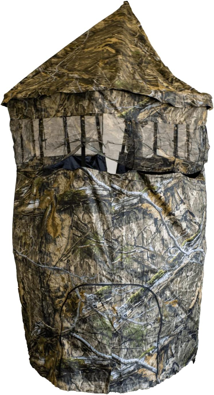 Chameleon+ Tree Stand Blind, Includes the TM100 Tree Mount (Mossy Oak Country DNA)