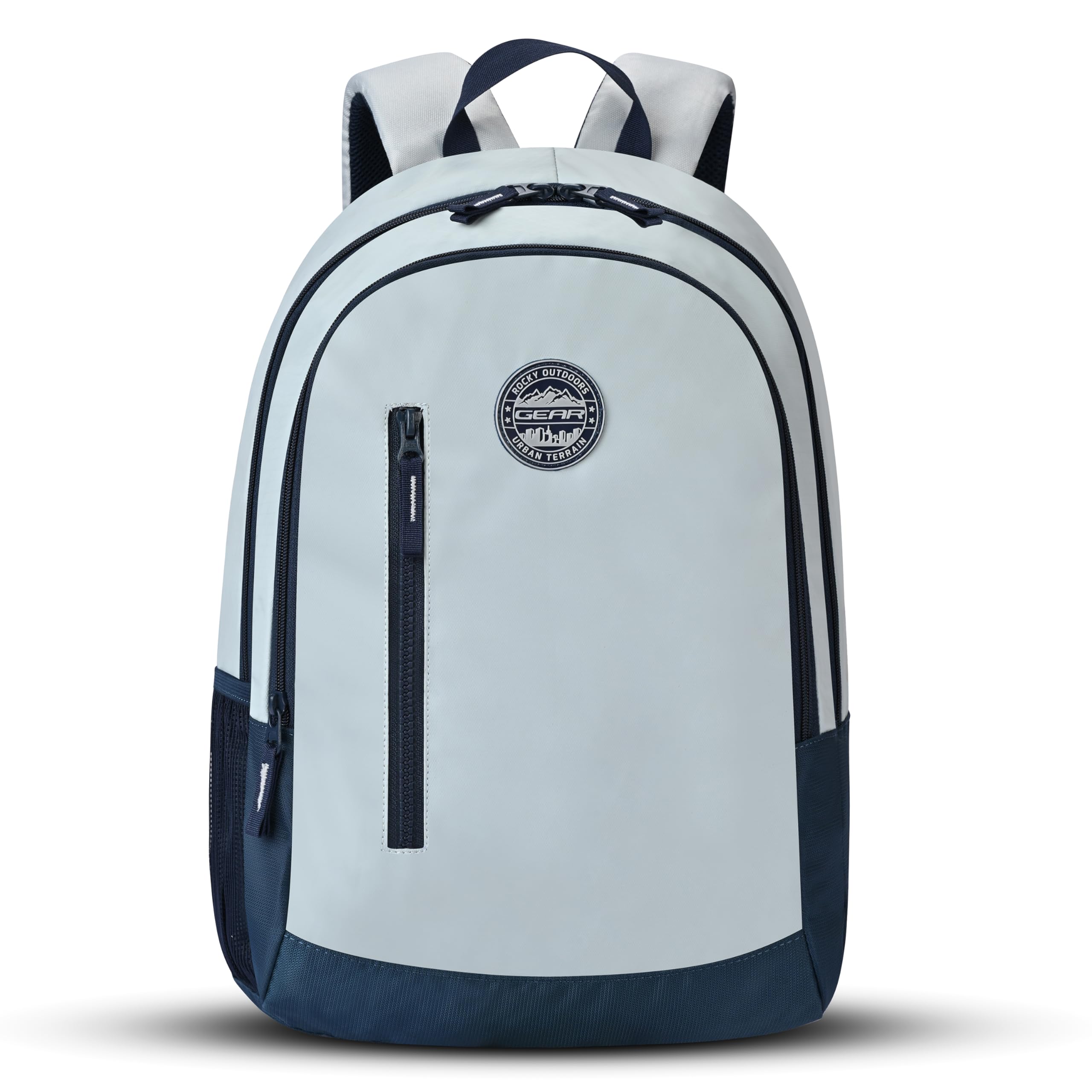 Eco 4 18"/19L Medium Water Resistant Daypack | Casual Backpack | Travel Backpack for Men/Women (Grey - Blue)-image-9