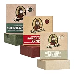 Dr Squatch Natural Bar Soap for Men - Cold Process Soap with No Harsh Chemicals - Sierra Storm