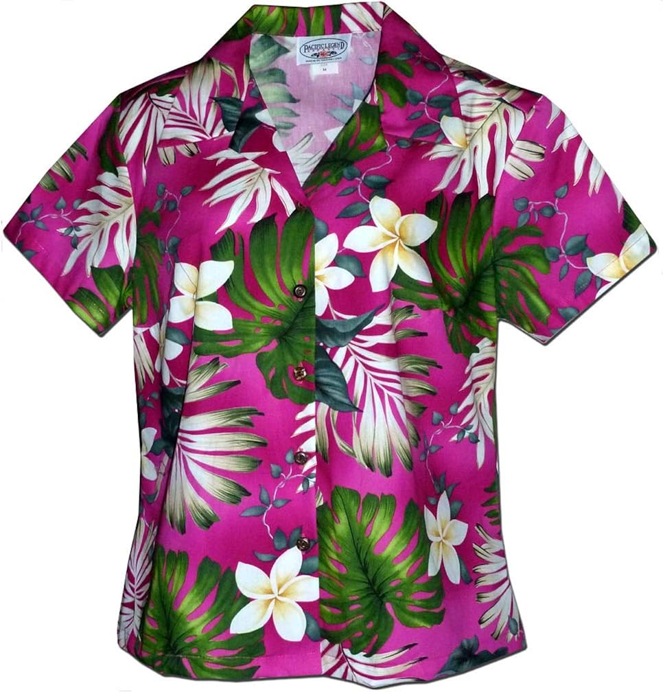 Pink hawaiian shirt womens Clearance
