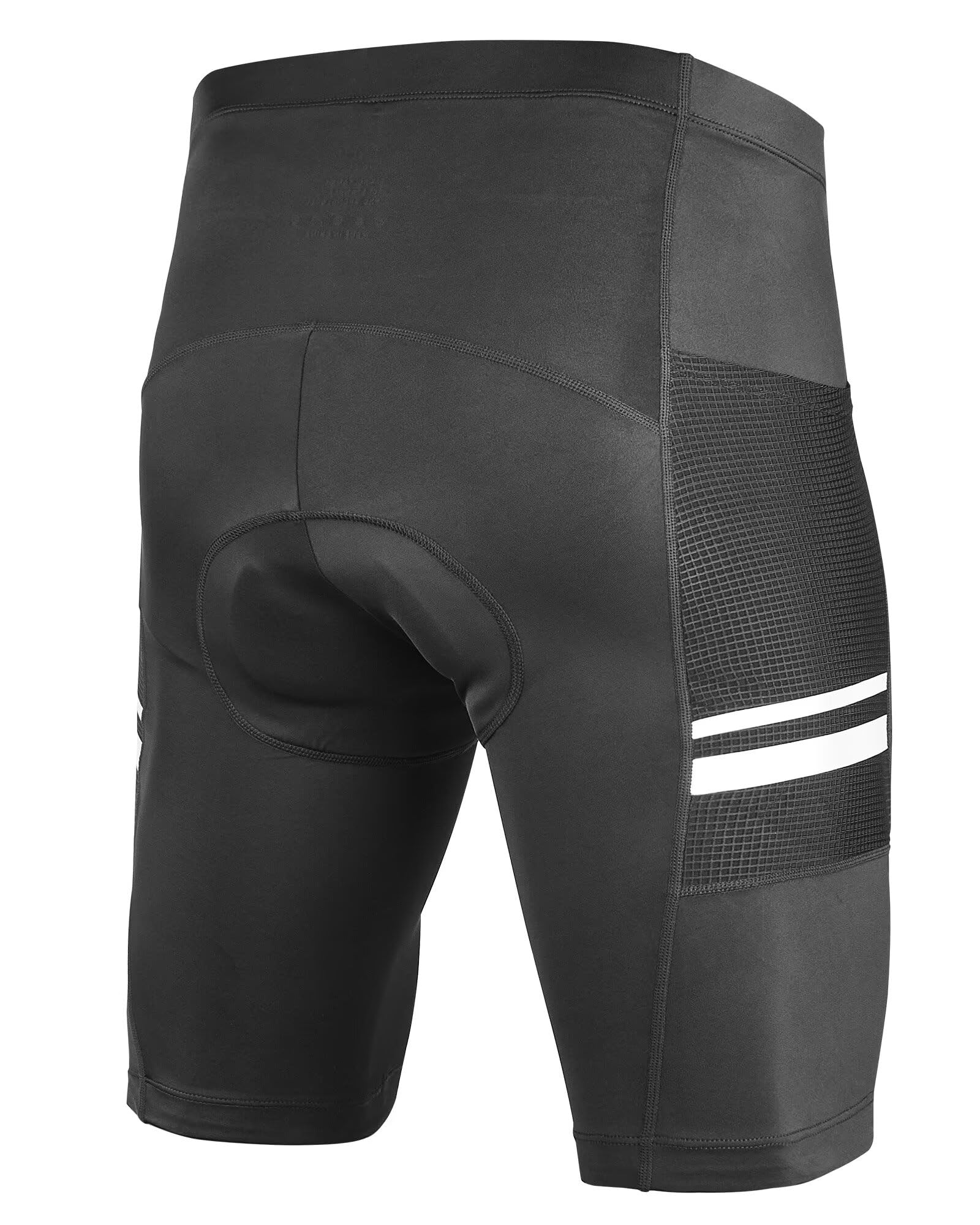 ROTTO Pantalones Cortos de Ciclismo para Hombre Acolchados con Esponja y Relleno de Gel con Bolsillos para Ciclismo de Carretera MTB BMX
