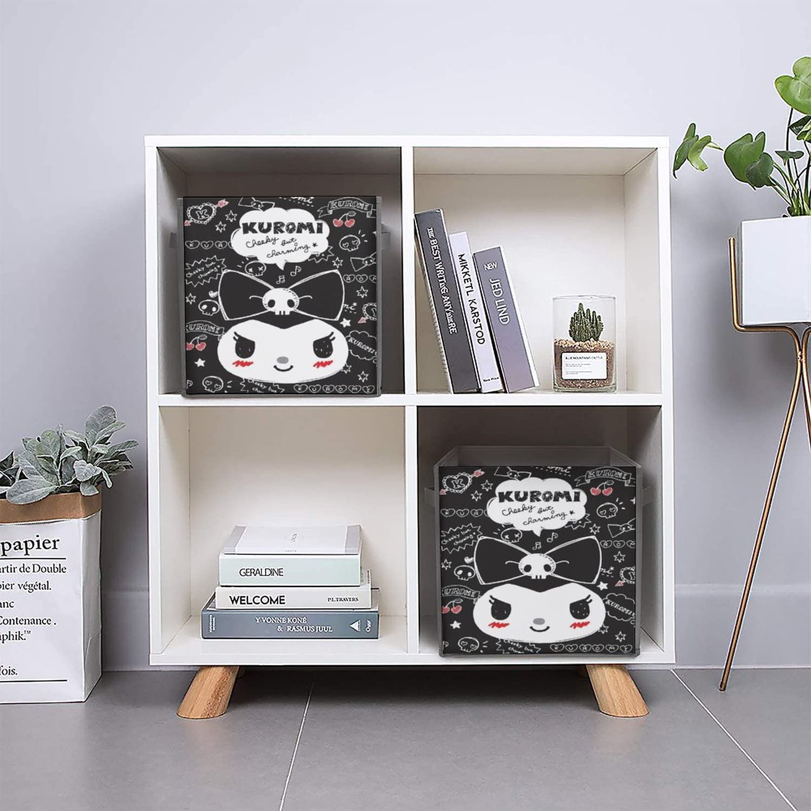 Amazon｜収納ボックス クロミ ちゃん 折りたたみ式 持ち手付き 片付け