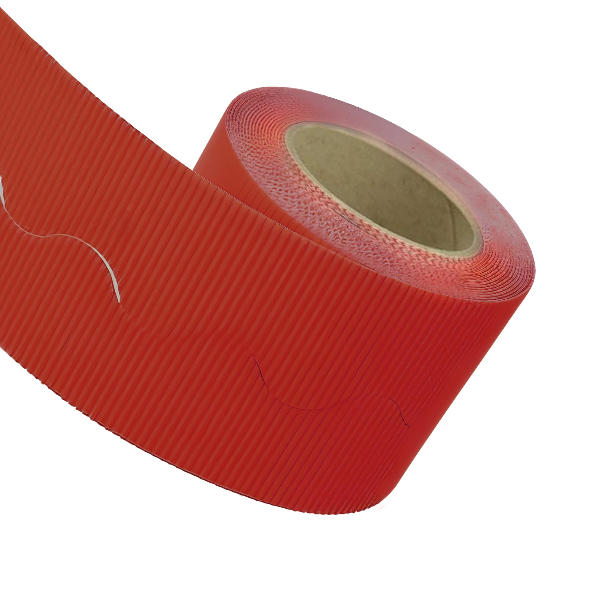 PAPERCUTZ Rose Corrugated Border Roll (5.7cm x 15 metre), School Display Borders for Classrooms Decoration, Fade Resistant Scalloped Edge Border Roll for Bulletin Boards — image 1