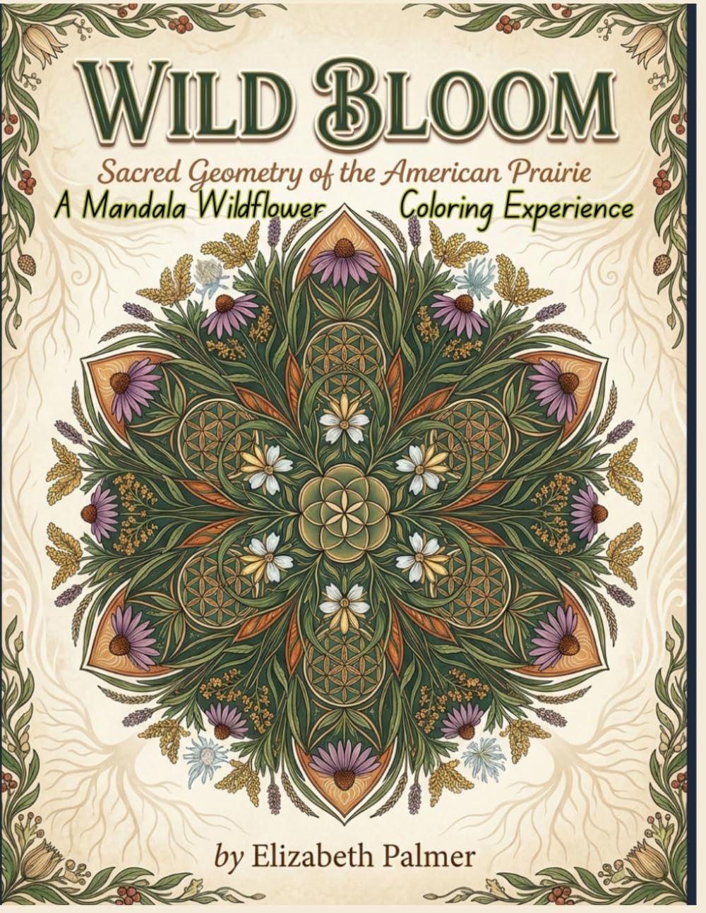 WILD BLOOM: Sacred Geometry of the American Prairie: A Mandala Wildflower Coloring Experience