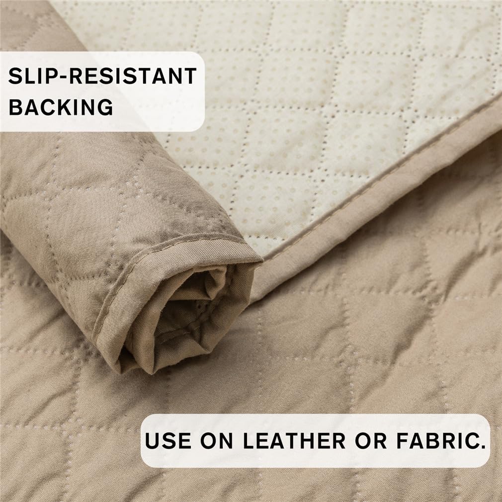 Coprisedia reclinabile impermeabile per sedia elettrica protezione mobili per soggiorno beige fodera per poltrone 1 posto