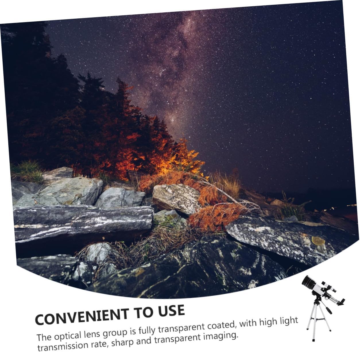 Professional Astronomical Telescope with Tripod and Phone Clip for Students for Star and Moon Observation Portable Beginner Monocular for Astronomy Enthusiasts