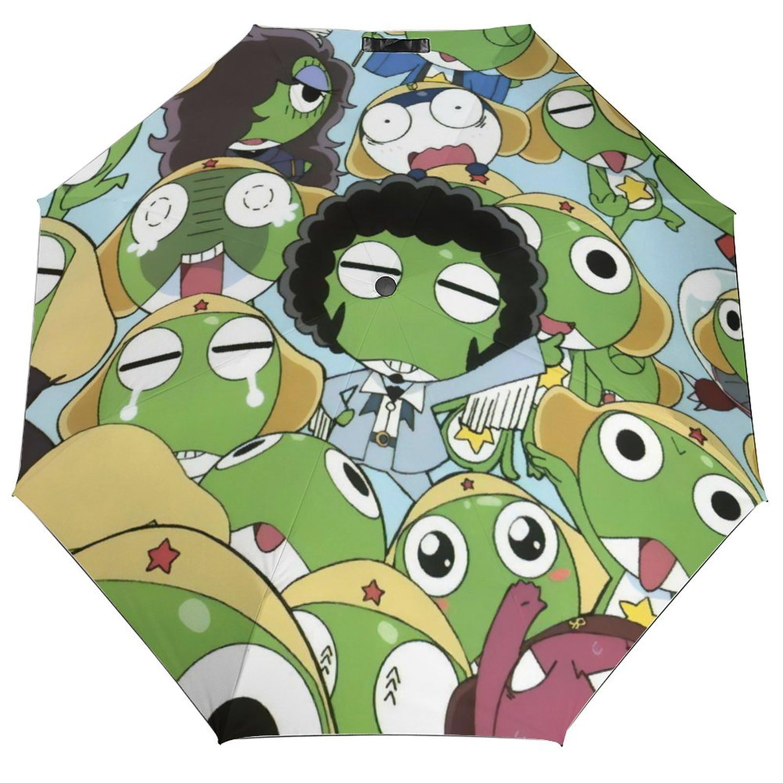 Amazon.co.jp: ケロロ軍曹 自動開閉傘 折りたたみ傘 三つ折り