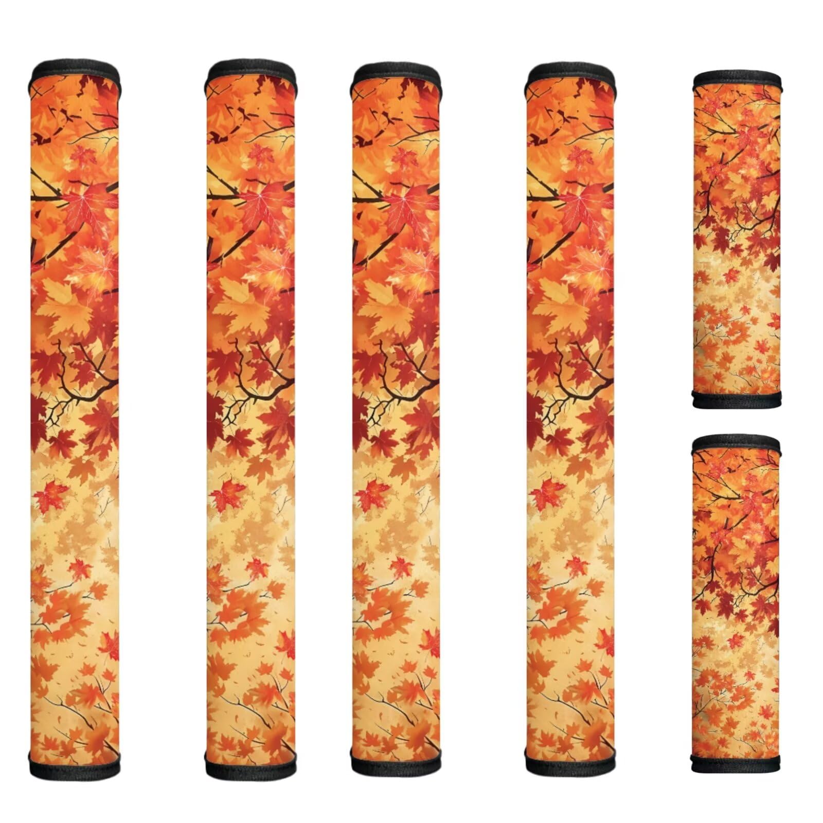 Maple Leaf Refrigerator Handle Covers Set of 6 Waterproof Fridge Handle Covers for Kitchen Easy to Install Appliance Handles Cover for Microwave Oven Stove Dishwasher Gift for Friends
